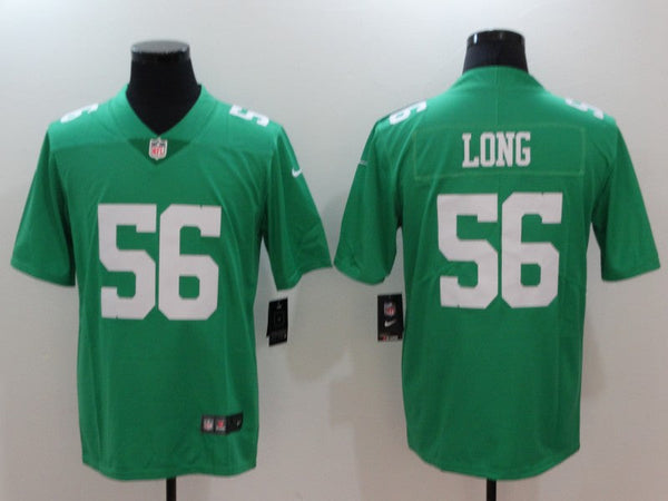 Men's Philadelphia Eagles Chris Long #56 Green Game Jersey