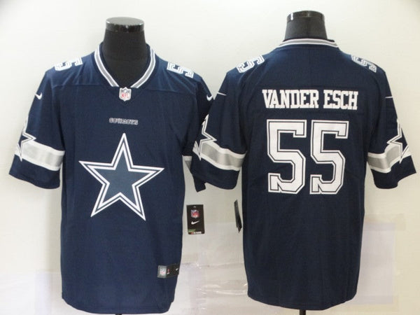 Men's Dallas Cowboys Leighton Vander Esch #55 Navy Game Jersey