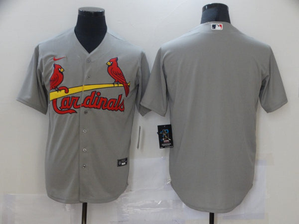 Men's St. Louis Cardinals Gray Alternate Replica Blank Jersey