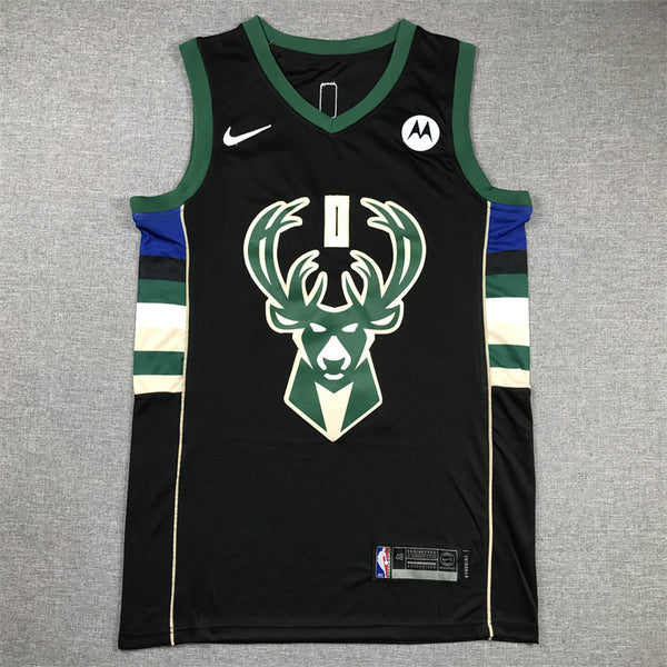 Men's Milwaukee Bucks Damian Lillard #0 Black Swingman Jersey