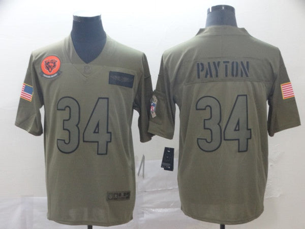 Men's Chicago Bears Walter Payton #34 Brown Game Jersey