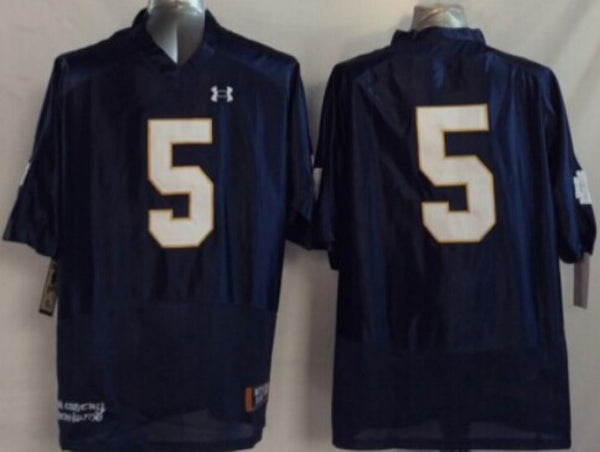 Men's Notre Dame Fighting Irish Manti Te'o #5 Navy Player Game Jersey