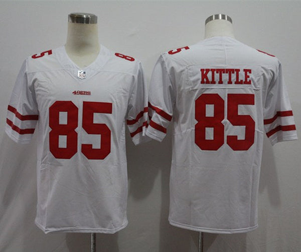 Men's San Francisco 49ers George Kittle #85 White Game Jersey