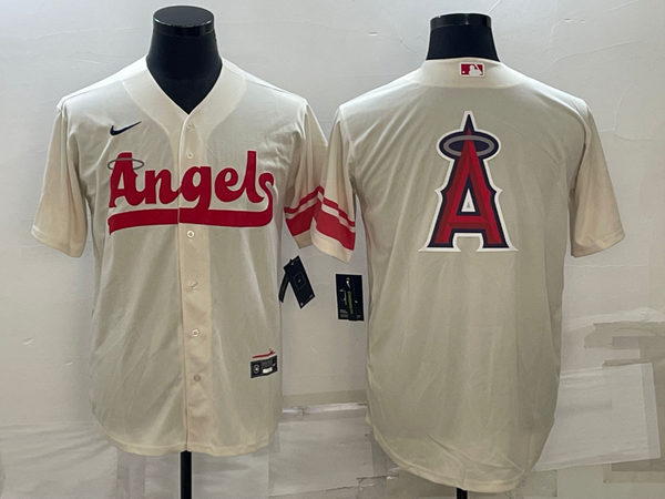 Men's Los Angeles Angels Cream 2022 City Connect Replica Team Jersey