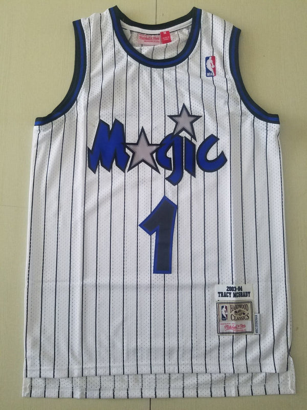 Men's Orlando Magic Tracy McGrady 2003-04 White Hardwood Classics Swingman Jersey