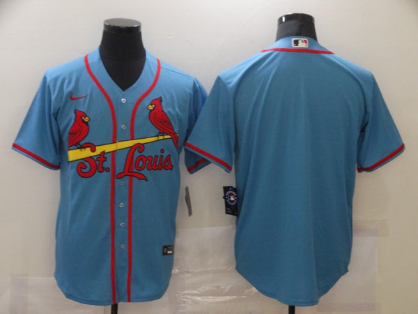 Men's St. Louis Cardinals Light Blue Alternate Replica Blank Jersey