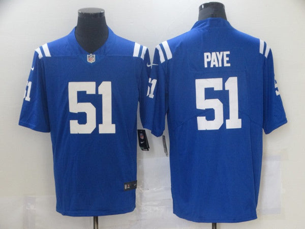 Men's Indianapolis Colts Kwity Paye #51 Blue Game Jersey