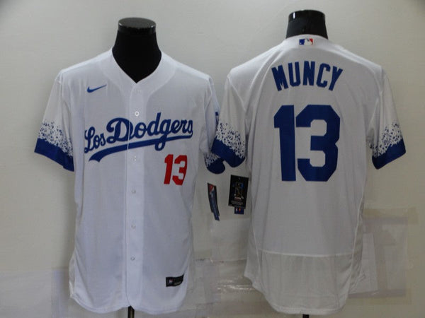 Men's Los Angeles Dodgers Max Muncy #13 White Stitched Jersey