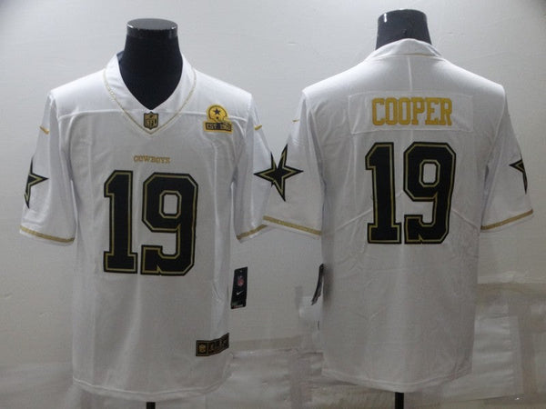 Men's Dallas Cowboys Amari Cooper #19 White Player Game Jersey