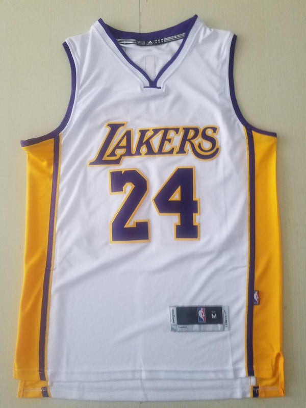 Men's Los Angeles Lakers Kobe Bryant #24 White Swingman Player Jersey