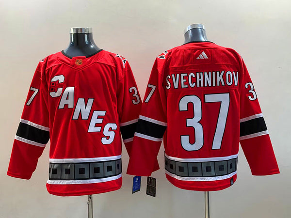 Men's Carolina Hurricanes Andrei Svechnikov #37 Red Home Breakaway Jersey