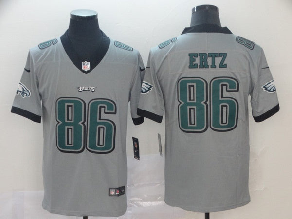 Men's Philadelphia Eagles Zach Ertz #86 Gray Game Jersey