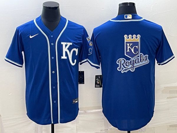 Men's Kansas City Royals Blue Replica Player Jersey