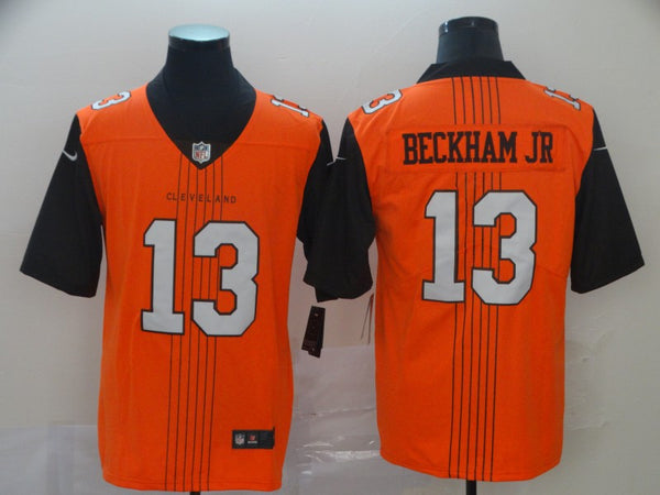 Men's Cleveland Browns Odell Beckham Jr. Orange City Edition Game Jersey