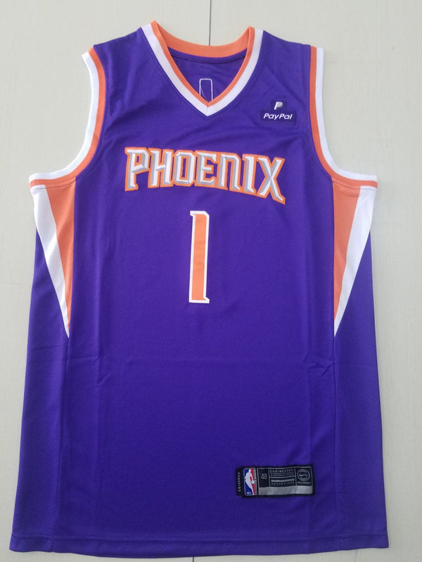 Men's Phoenix Suns Devin Booker #1 Purple Replica Jersey