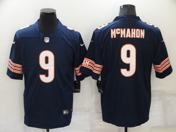 Men's Chicago Bears Jim McMahon #9 Navy Game Jersey