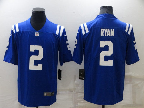 Men's Indianapolis Colts Matt Ryan #2 Blue Game Jersey