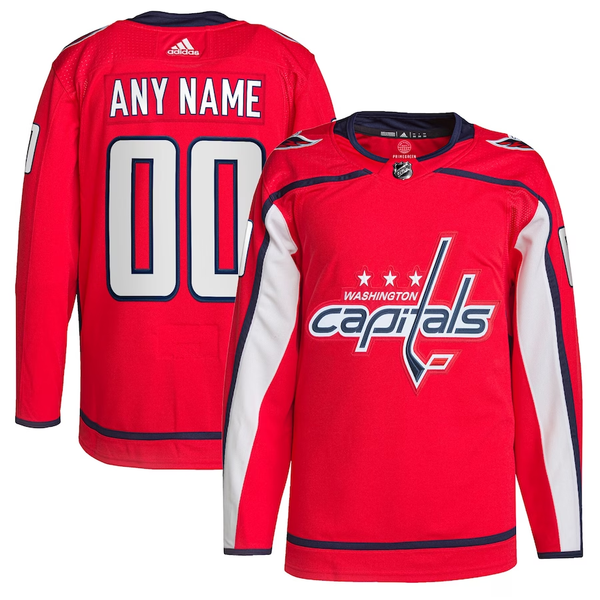 Men's Washington Capitals Red Home Primegreen Authentic Pro Custom Jersey