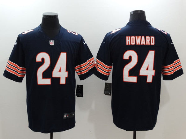 Men's Chicago Bears Jordan Howard #24 Navy Game Player Jersey