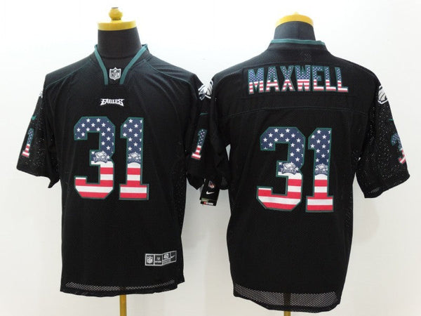 Men's Philadelphia Eagles Byron Maxwell #31 Black Game Jersey