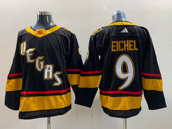 Men's Vegas Golden Knights Jack Eichel #9 Black Breakaway Player Jersey