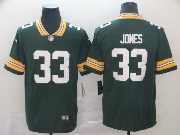 Men's Green Bay Packers Aaron Jones #33 Green Player Game Jersey