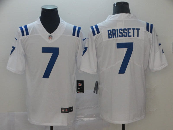 Men's Indianapolis Colts Jacoby Brissett White Game Jersey