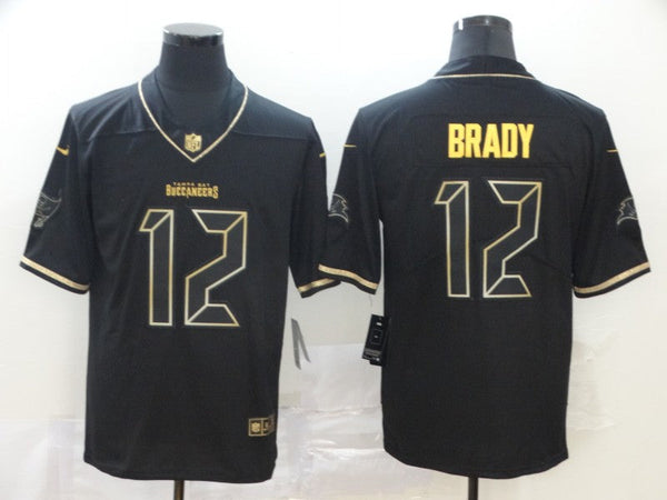 Men's Tampa Bay Buccaneers #12 Tom Brady Black Game Jersey