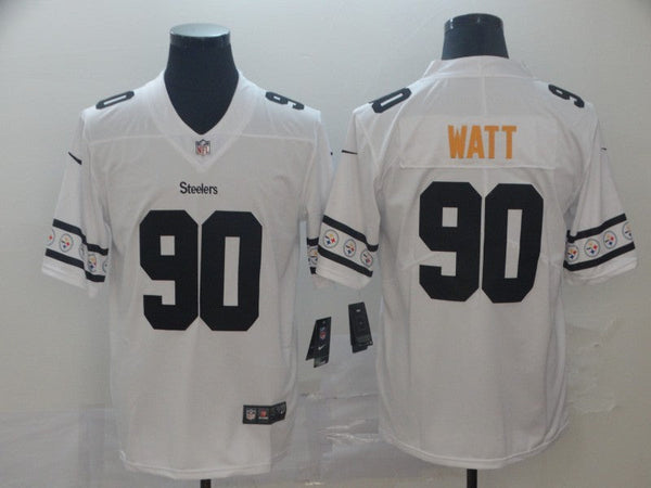 Men's Pittsburgh Steelers T.J. Watt #90 White Player Jersey