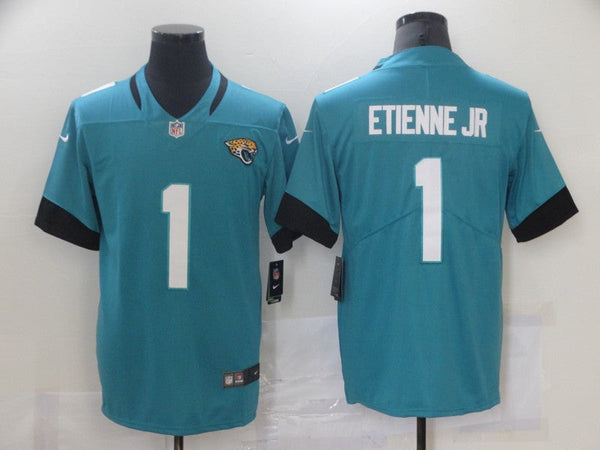 Men's Jacksonville Jaguars Travis Etienne Jr. #1 Teal Game Jersey