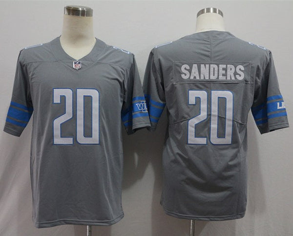 Men's Detroit Lions Barry Sanders #20 Gray Retired Player Vapor Limited Jersey