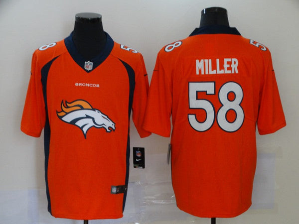 Men's Denver Broncos Von Miller #58 Orange Player Game Jersey