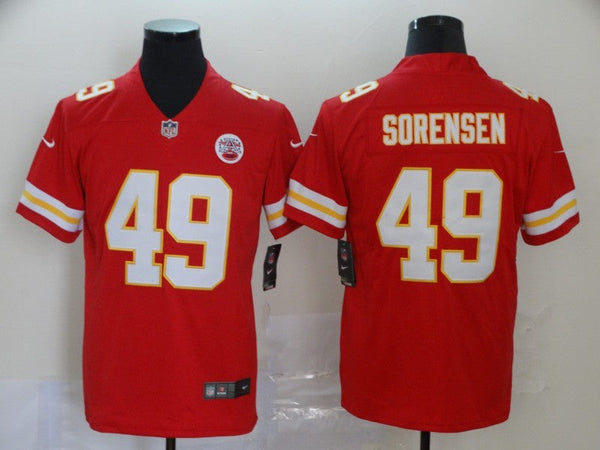 Men's Kansas City Chiefs Daniel Sorensen #49 Red Game Jersey