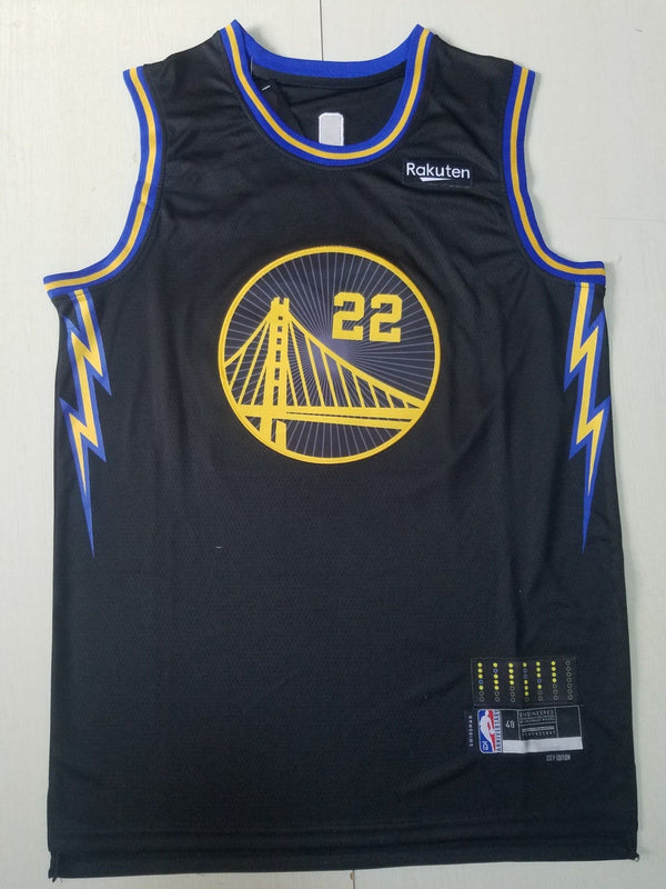 Men's Golden State Warriors Andrew Wiggins #22 City Edition Black Classic Jersey