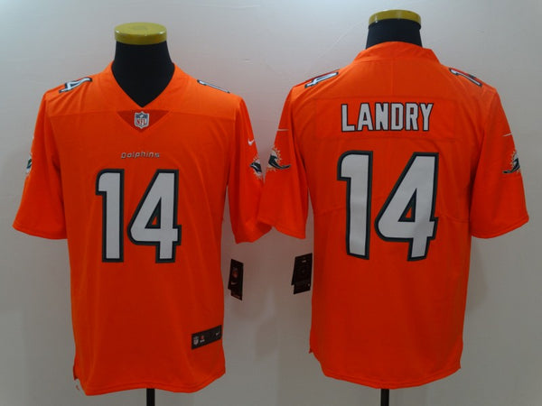 Men's Miami Dolphins Jarvis Landry #14 Orange Game Jersey