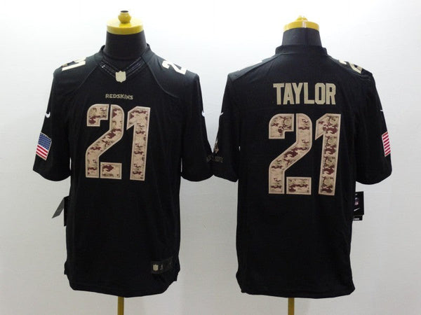 Men's Washington Redskins #21 Sean Taylor Black Game Jersey