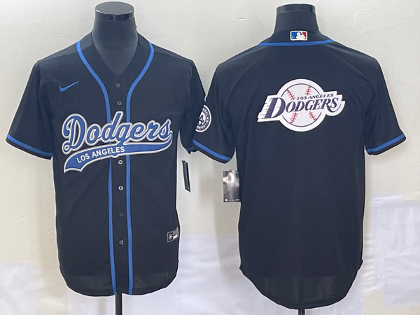 Men's Los Angeles Dodgers Black Player Jersey Joint Edition