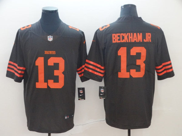 Men's Cleveland Browns Odell Beckham Jr. Brown Player Game Jersey