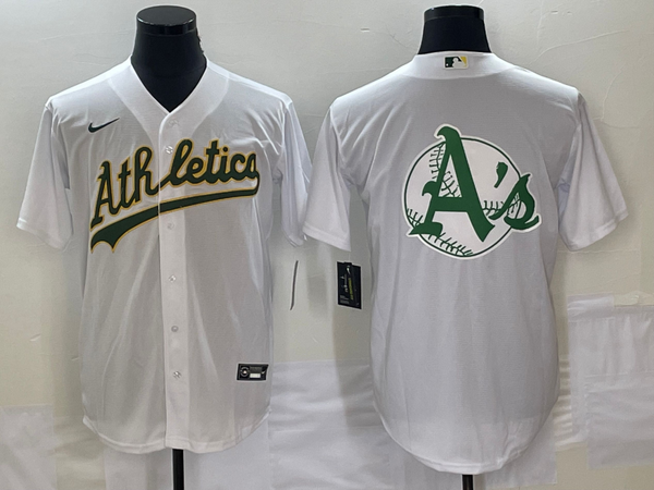 Men's Oakland Athletics White Home Replica Team Jersey