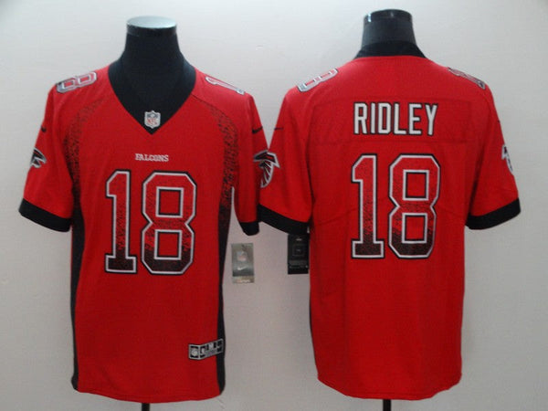 Men's Atlanta Falcons Calvin Ridley #18 Red Game Player Jersey