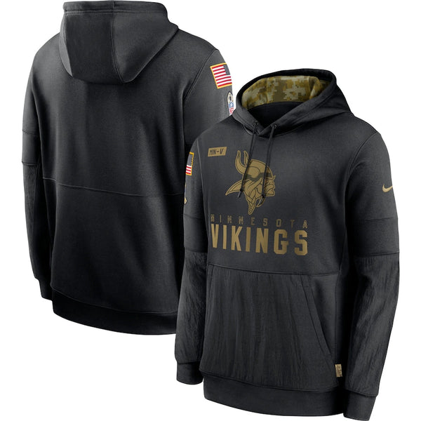 Men's Minnesota Vikings NFL 2020 Salute to Service Hoodie Black