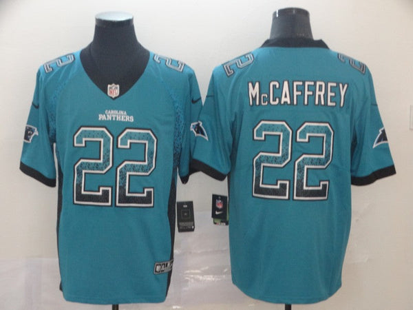 Men's Carolina Panthers Christian McCaffrey #22 Blue Game Player Jersey