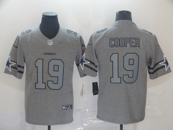 Men's Dallas Cowboys Amari Cooper #19 Gray Game Jersey