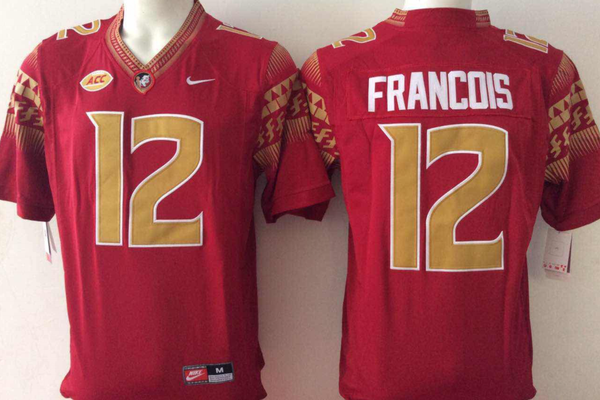 Men's Florida State Seminoles Deondre Francois #12 Red Player Game Jersey