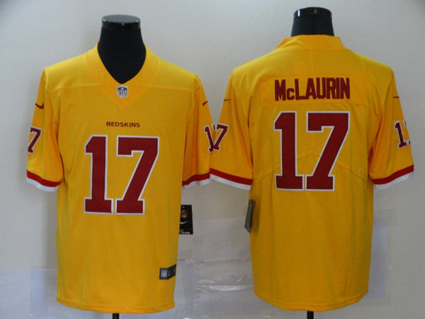 Men's Washington Redskins Terry Mclaurin #17 Yellow Game Jersey