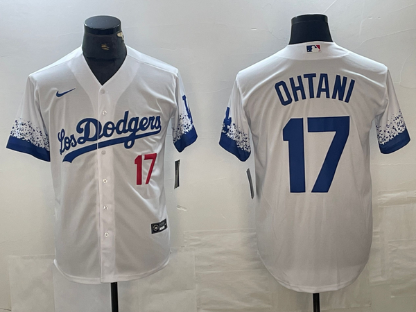 Men's Los Angeles Dodgers Shohei Ohtani #17 White Replica Game Jersey