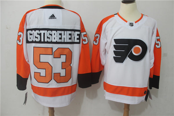 Men's Philadelphia Flyers Shayne Gostisbehere #53 White Player Jersey