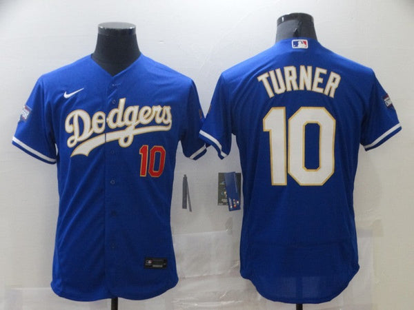 Men's Los Angeles Dodgers Justin Turner #10 Blue Game Jersey