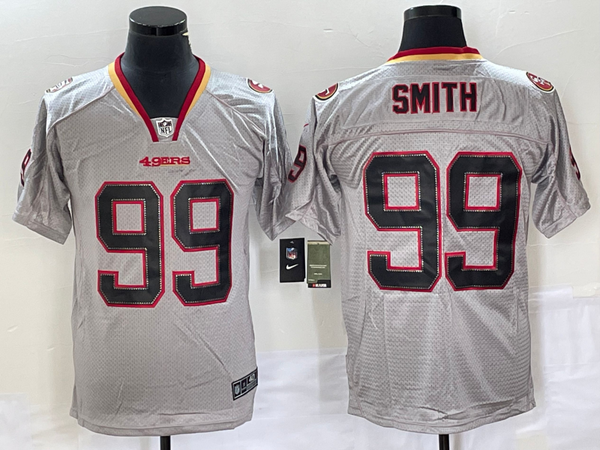 Men's San Francisco 49ers Aldon Smith #99 Gray Game Jersey