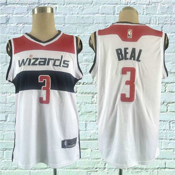 Men's Washington Wizards Bradley Beal #3 NBA White Replica Jersey